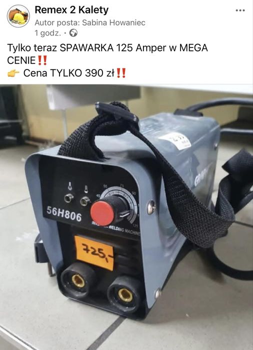 Spawarka 125 amper. Nowa, powystawowa.