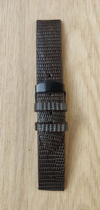 Ремінець для годинника з шкіри ігуани 22мм.