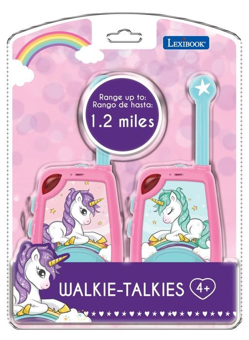 Krótkofalowki Walkie-Talkie Jednorożec Z Funkcją Alfabetu Morse'atw25Uni Lexibook Nowa Nieużywana