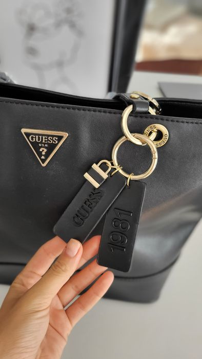 Torebka shopper Guess Nowa Czarna na ramię