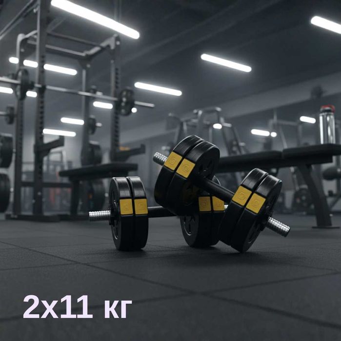 Гантелі розбірні Besport PowerPro 2х11 кг (22кг) для дому, фітнесу