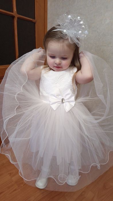 Біла святкова сукня Плаття сніжинки