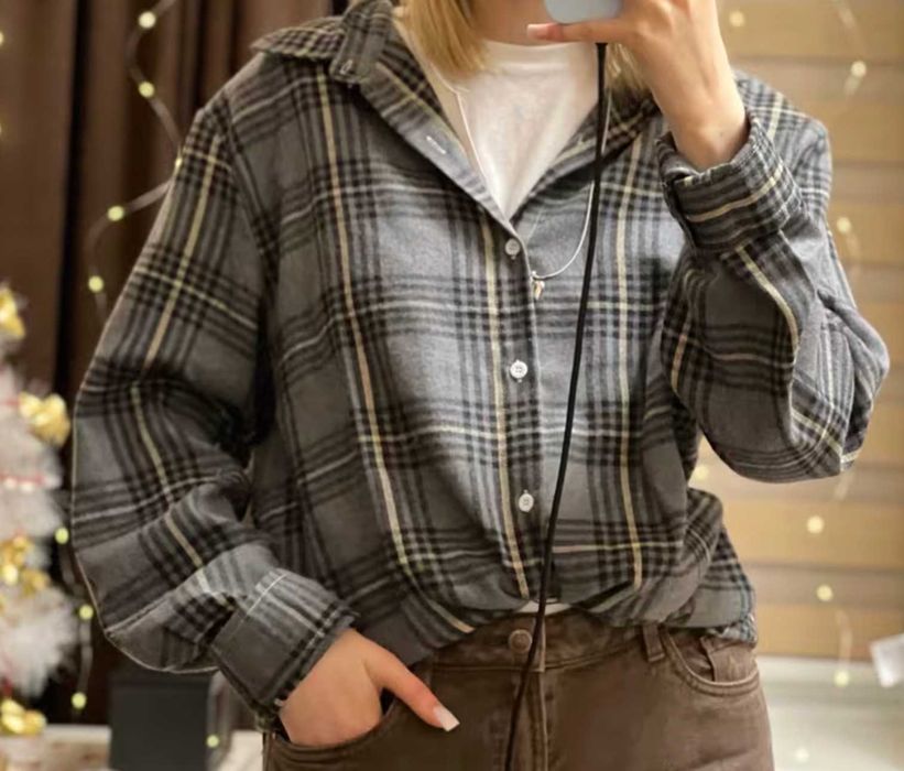 сорочка в клітинку