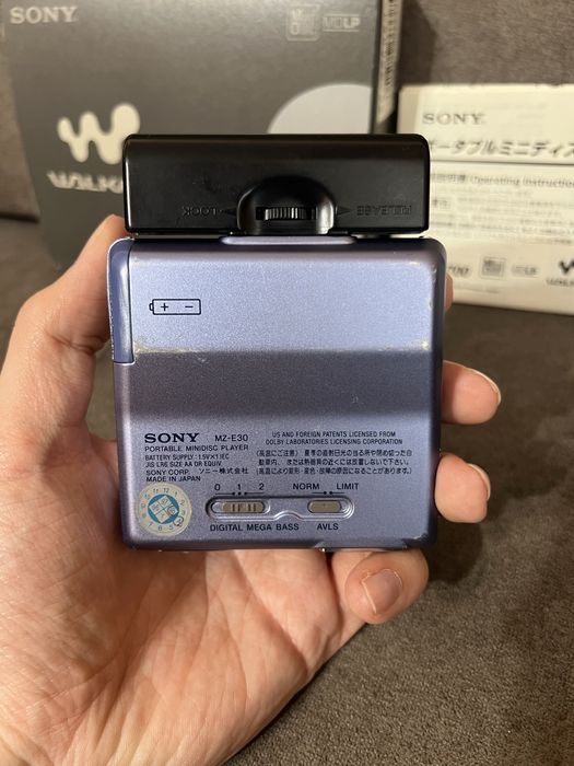 Sony MD-Walkman MZ-E30 Niebieski Zestaw