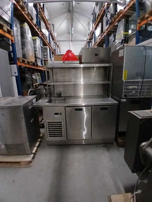 Stół chłodniczy GP Production STCH-135/70/85 ze zlewem i nadstawką
