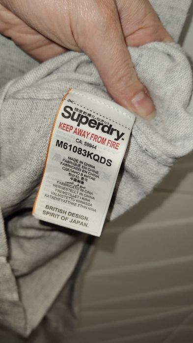 Sweter Superdry r. M kaszmir szary