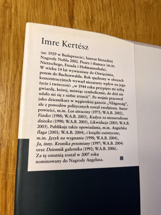 Dossier K. Kertesz Imre