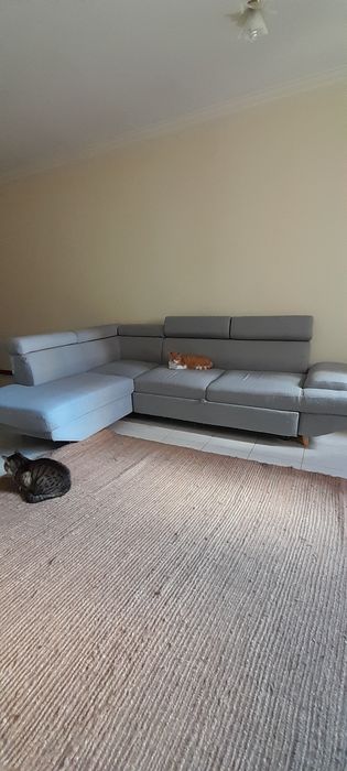 Sofá chaise longue com gaveta cama