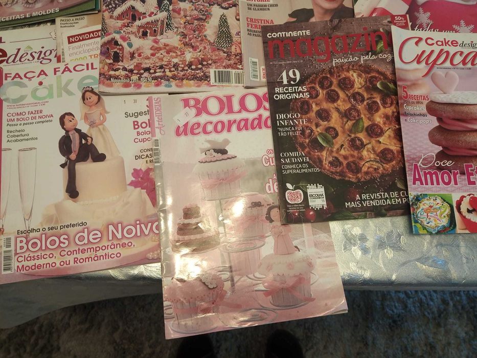 Mega-coleção revistas culinária/receitas/bolos/cake design