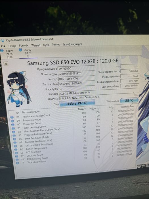 SSD Samsung 850 Evo 120 Gb #2