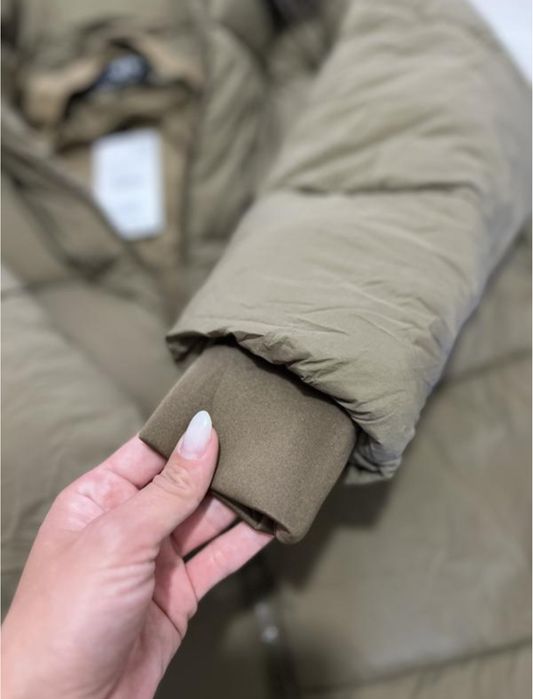 Пуховик пальто zara зима хс с м л