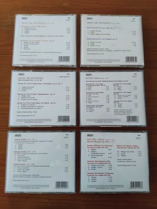 Conjunto 6 CDs música clássica