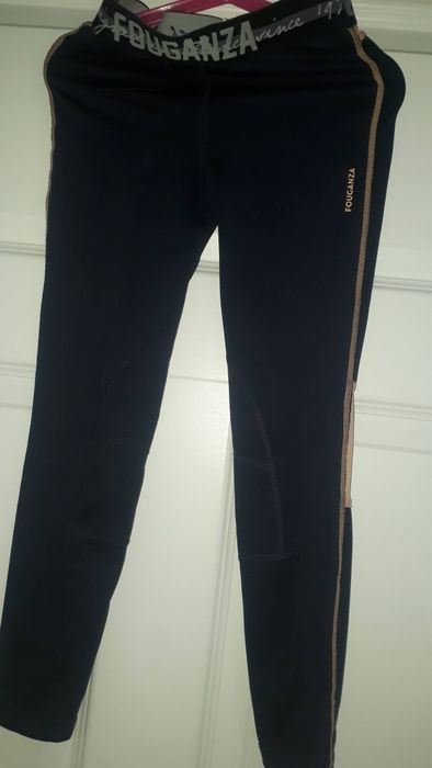Legginsy jeździeckie Decathlon Fouganza | rozm. 128–134 | stan BDB