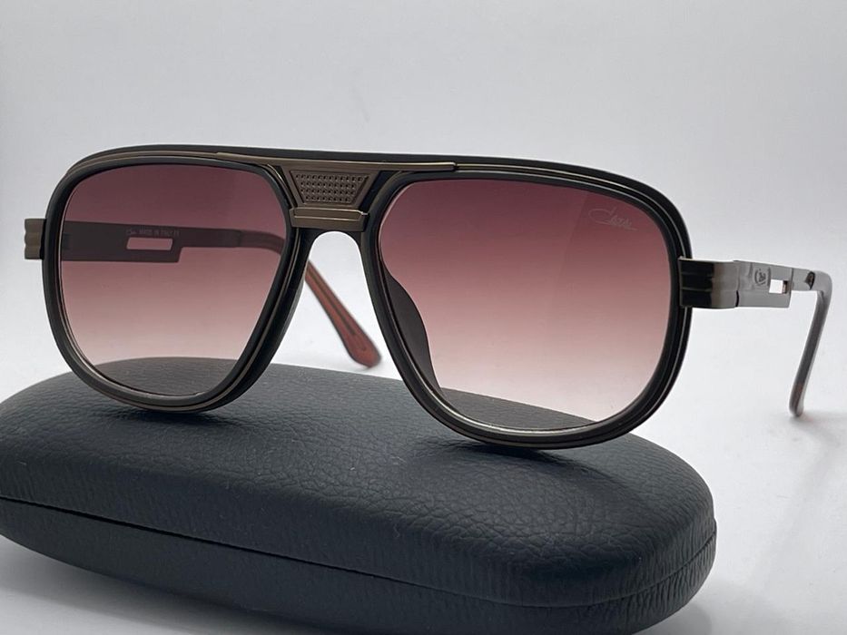 * CAZAL brązowe nowe okulary przeciwsłoneczne duże filtr uv 400 sportowe