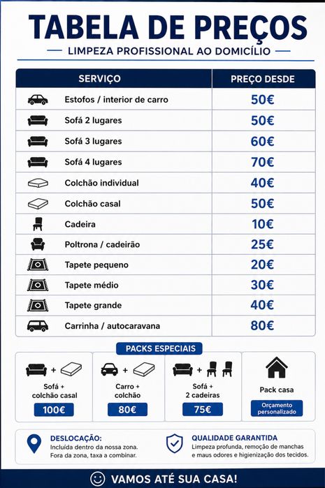 Limpeza de Estofos