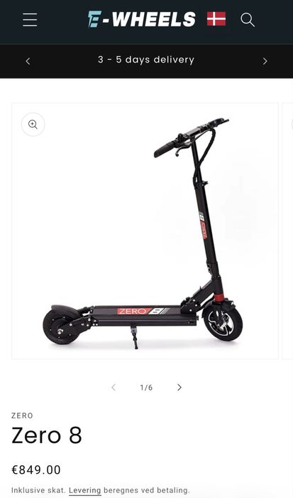 Zero 8 electric scooter