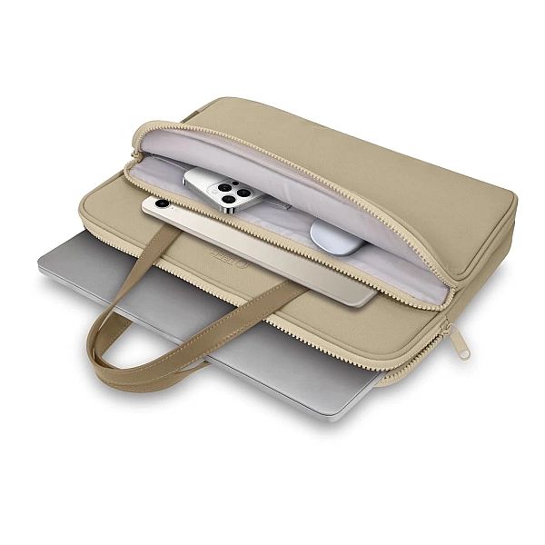 Torba Tech-Protect Carrying Bag na laptopa 13-14" - beżowa