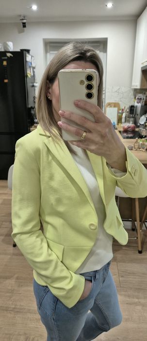 Seledynowa marynarka nowa bez metki