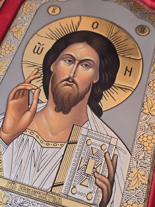 DYPTYK Piękna Ikona Grecka Matka Boska Kazańska JEZUS CHRYSTUS.Meteory