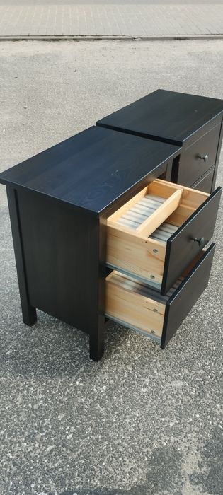 Szafka nocna drewniana sosnowa szafka nocna hemnes ikea