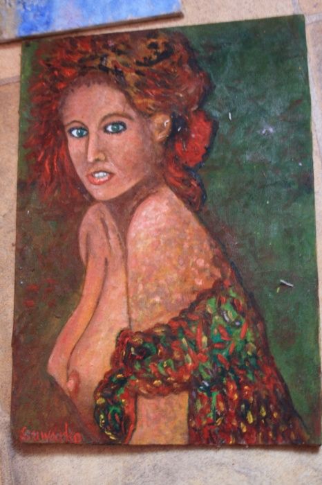 Obrazy olejne plotno -Grube Plamy