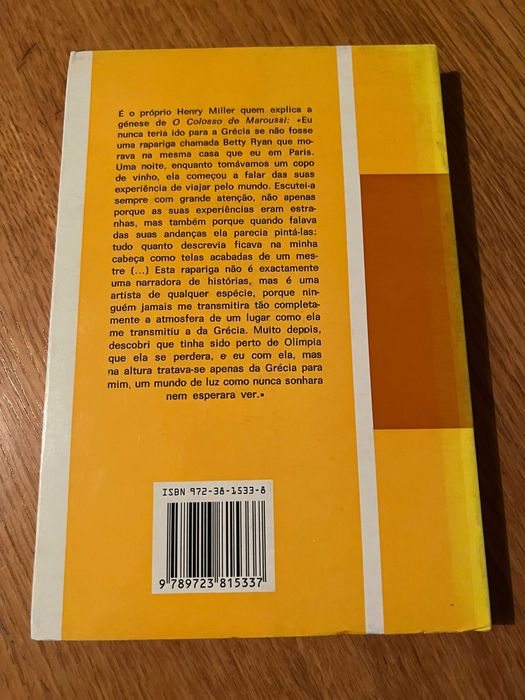 O COLOSSO DE MAROUSSI       Henry Miller