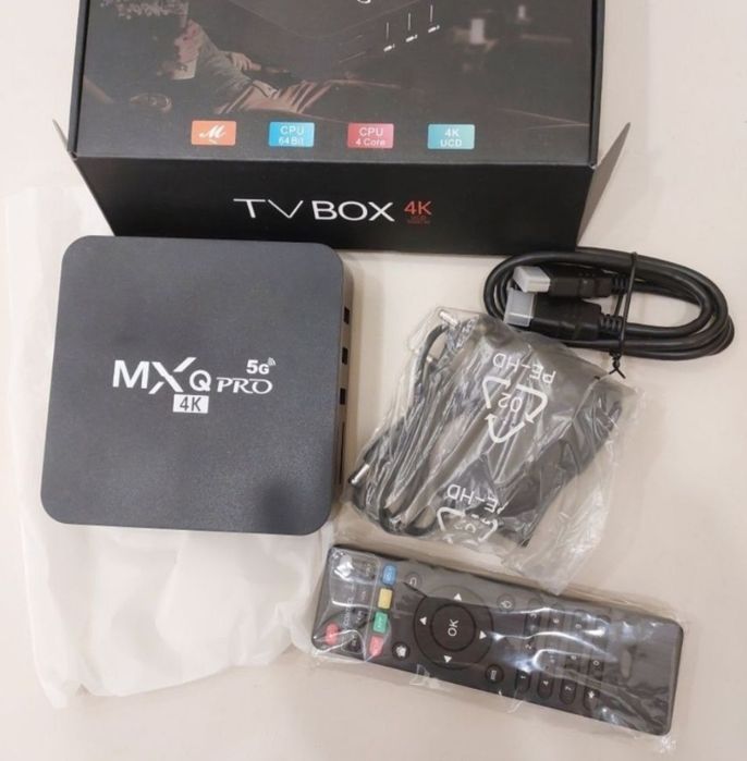 Смарт ТВ Приставка для телевизора TV
ВOХ SМART с пультом TV Box Androi