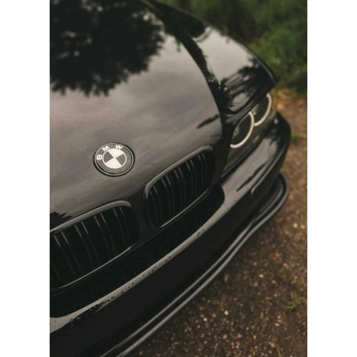 Krata chłodnicy (nerki) BMW E39 (1995-03) Czarny lakier/Podwójne