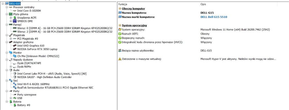 Laptop DeLL G15 (15,6)