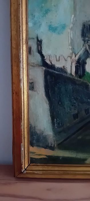 Quadro Antigo Pintura Original Assinada