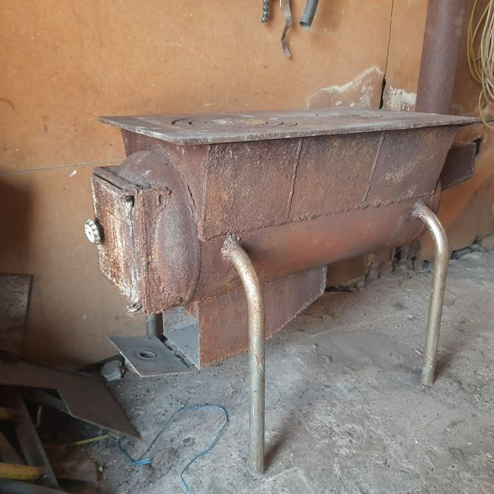 Буржуйка металева з титаном для води