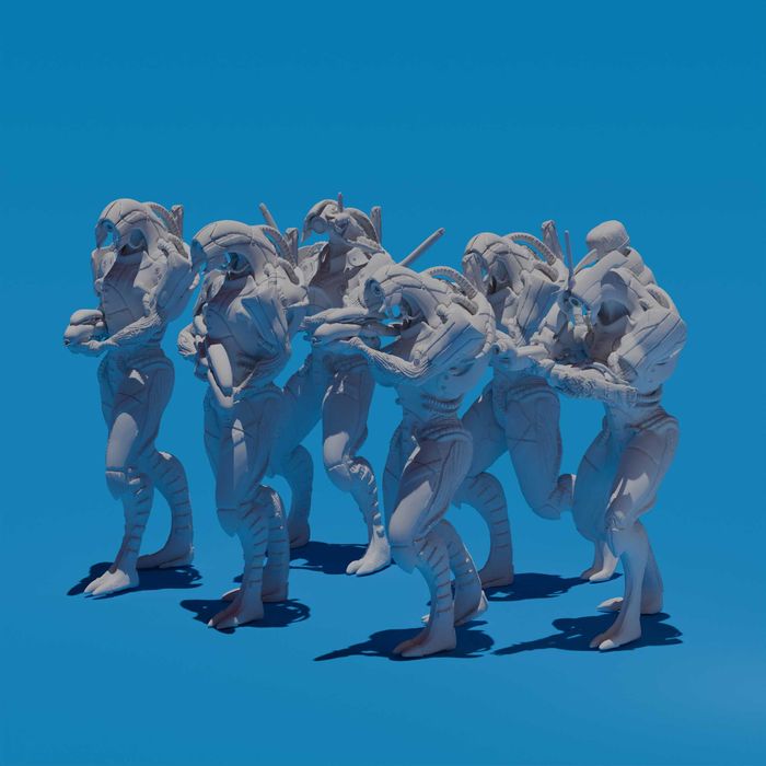 Figurki Odziału Gethów z Mass Effect
