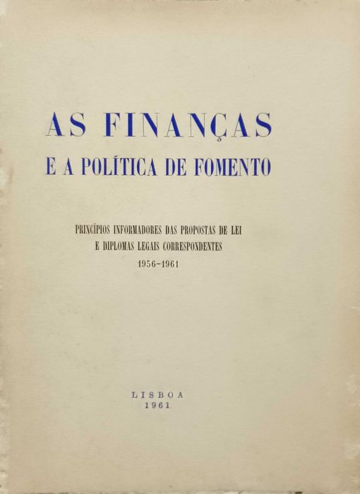 As Finanças e a Política de Fomento (1961)