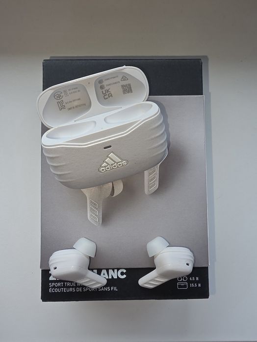 Бездротові навушники Adidas із якісним шумодавом Z.N.E. 01 ANC True Wireless (Light Grey)