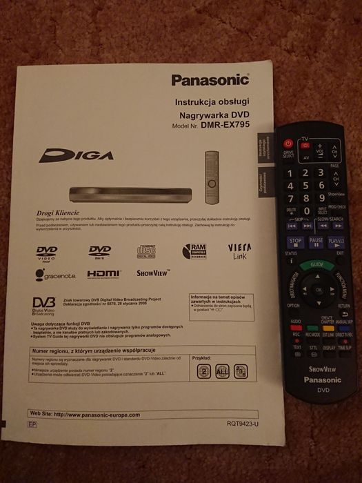 Nagrywarka Panasonic dvd.