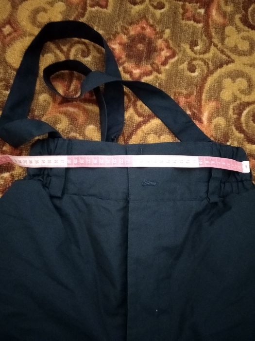 Утеплённые штаны на поддтяжках