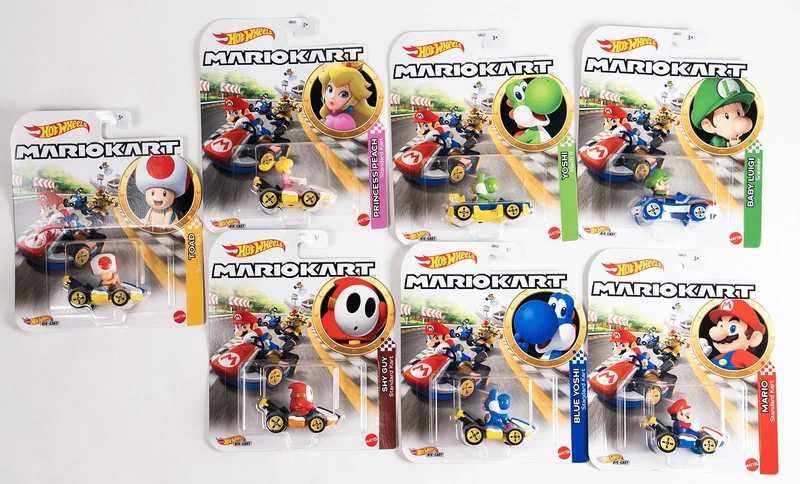 Hot Wheels Premium - Cały set Mario Kart - 7 Hot Wheelsów!