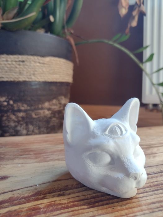 Trójoki KOT gipsowa figurka do malowania