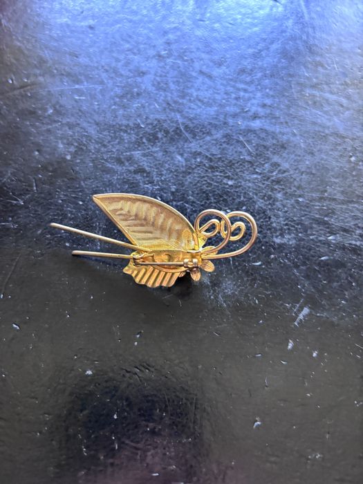 Biżuteria PRL vintage broszka