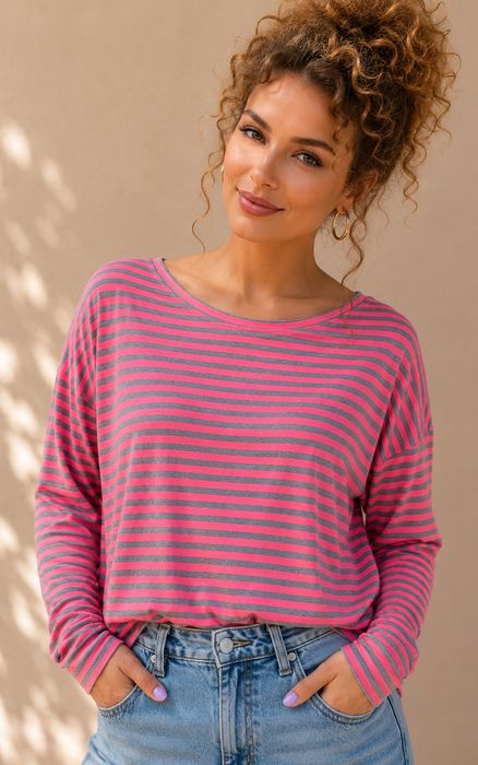 Bluzka neonowa oversize limonka