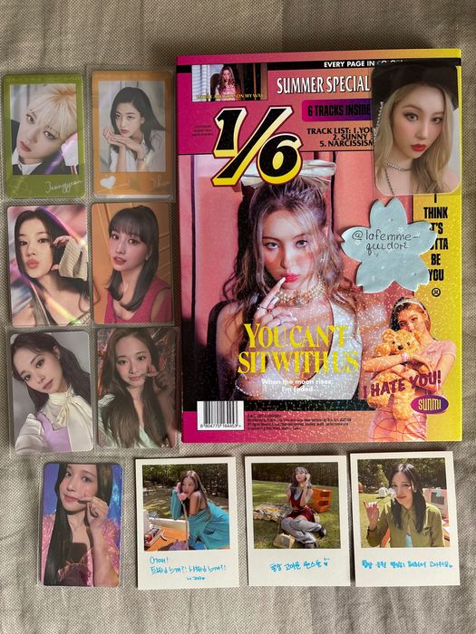 Офіційні карти Twice, альбом Sunmi kpop кпоп