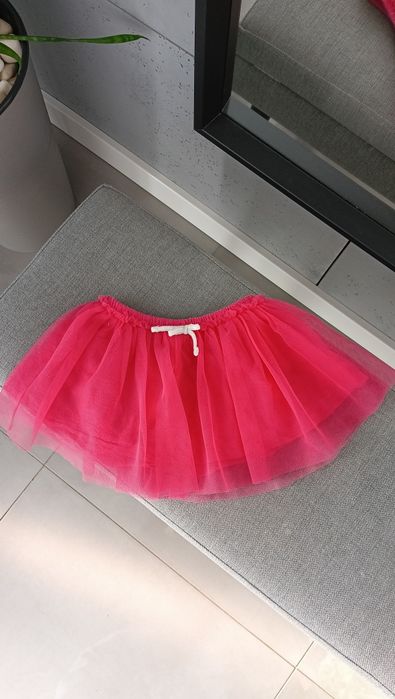 Spódniczka tiulowa różowa r.74