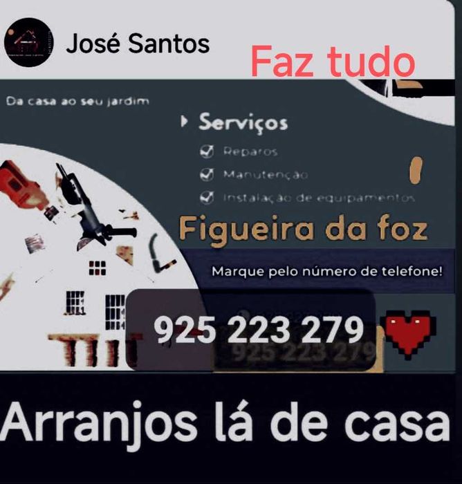 Faz tudo, arranjos e reparações gerais