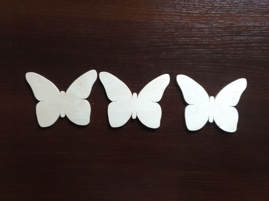 Wycinanka ze sklejki - motyl 3szt.