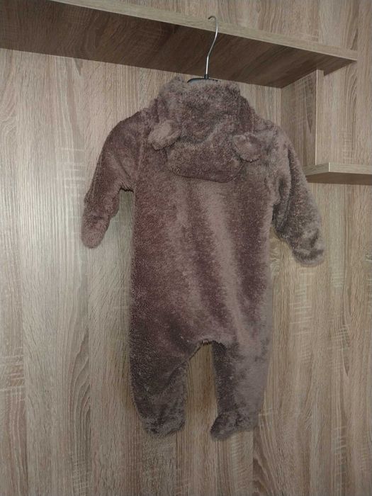 Комбинезон с капюшоном, "человечек" H&M для мальчика 66см 2 - 4 месяца