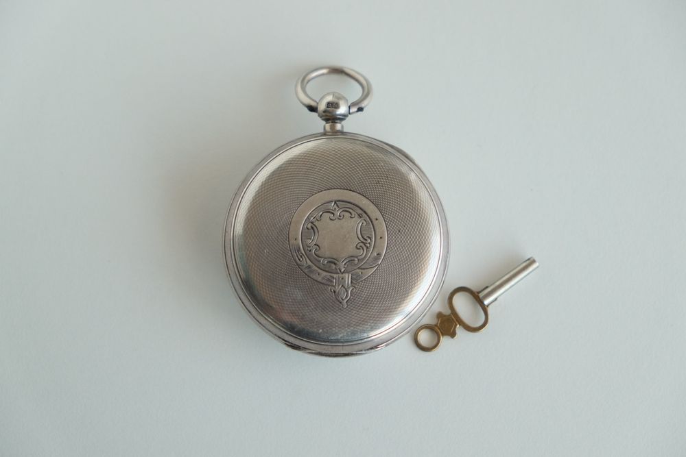 Relógio de Bolso de Prata JW Benson, revisto 2025