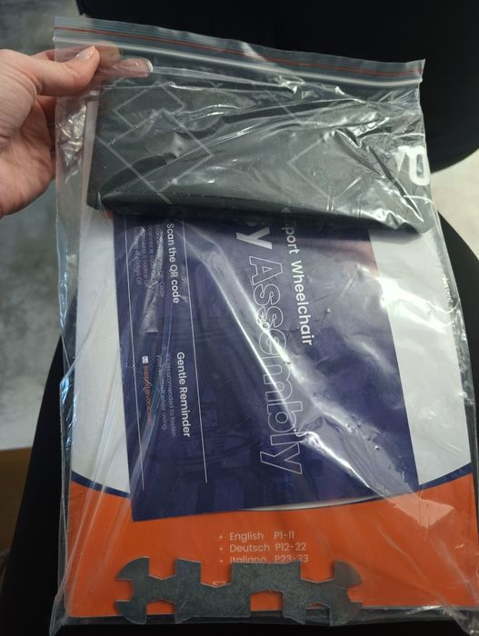 Wózek inwalidzki lekki składany 61 cm