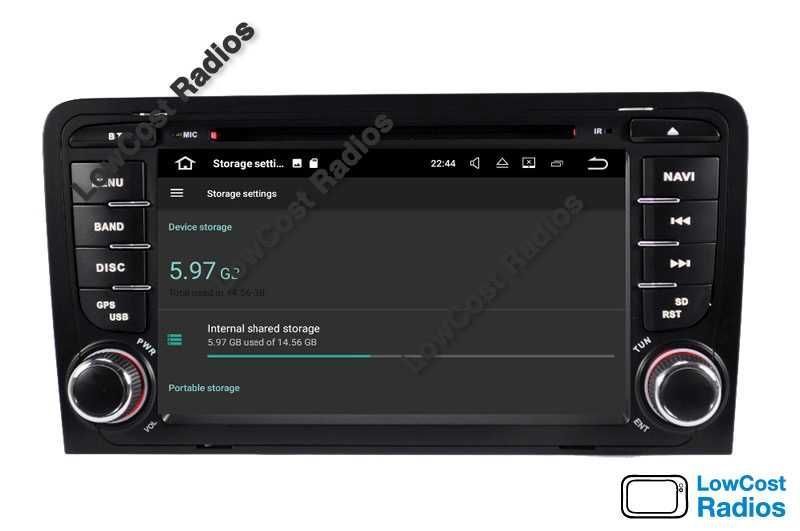 *Auto Rádio GPS AUDI A3 (2003 a 2012) ANDROID 15 • USB, DVD, BT, WIFI