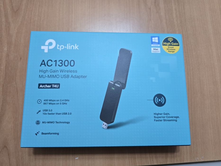 Adaptador USB wireless tp-link Archer t4u ac1300