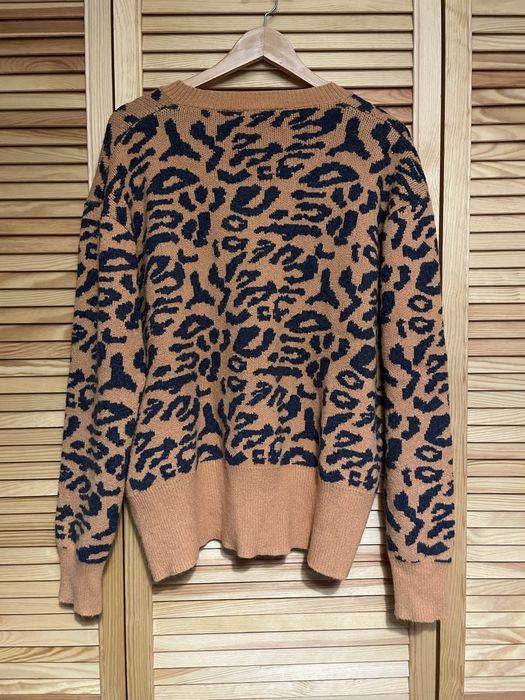 Nowy sweter oversize panterka brązowo-szary MyMo M/L